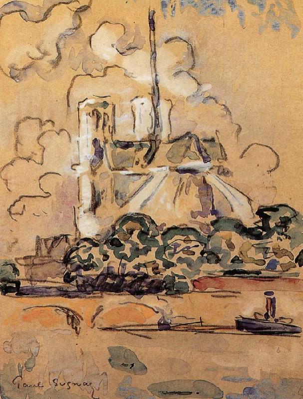 Paul Signac Notre-Dame oil painting picture